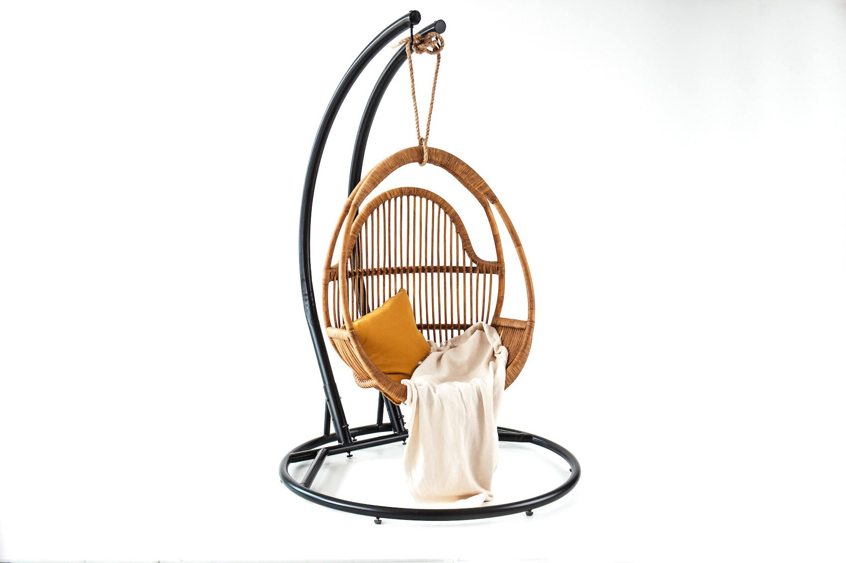 RATTAN HANGING CHAIR Henry Swings Rattan Chair Lounge Etsy UK