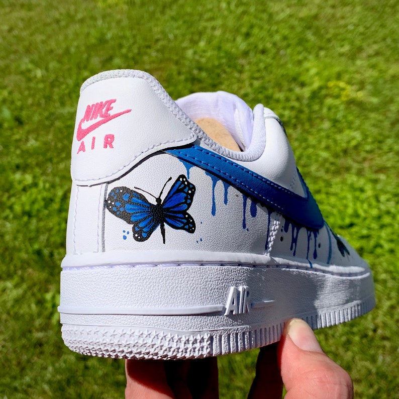 butterfly nike air force ones