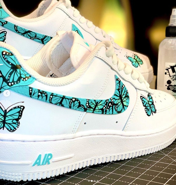 Butterfly Swoosh Nike Air Force 1 Etsy
