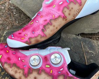 Custom Painted Cycling Shoes - LEVEL 1