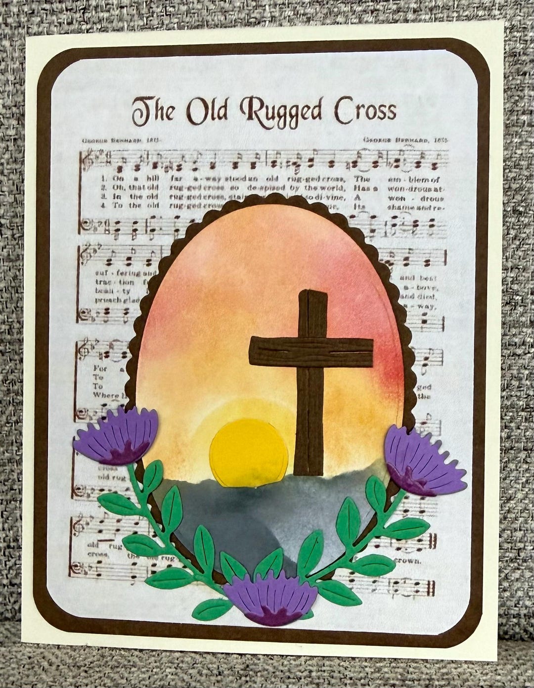 Easter Rugged Cross Old Rugged Cross Easter Card - Etsy
