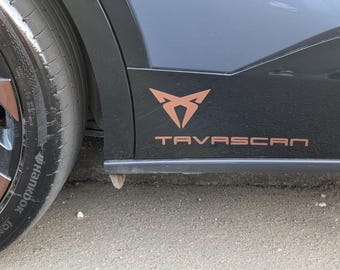 Calcomanías para faldones laterales Cupra Tavascan x2 grandes