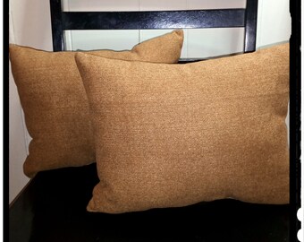Mystery SET OF TWO 18x18 inch Handmade Decorative pillow Covers Linen fabric PLN3