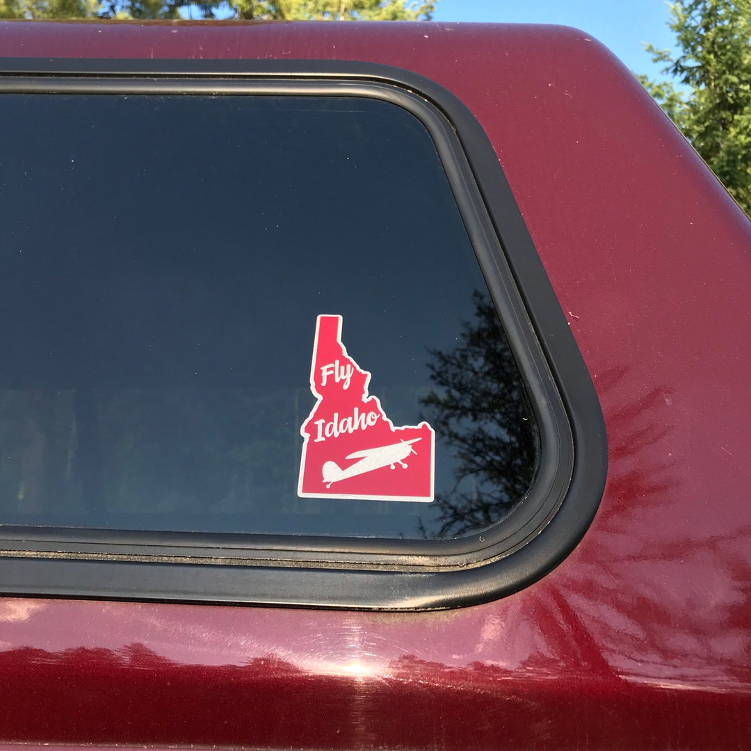 Gift for Pilot, Reflective Decal, State Decals, State Designs, Airplane ...