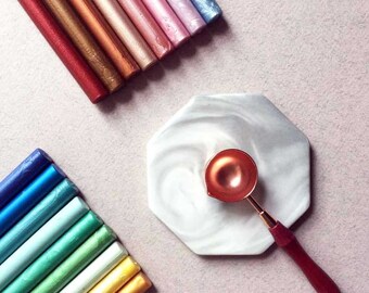 Sealing Wax Sticks in 33 colours, Wax Seal Sticks 11 mm, Wax Sticks for Glue Gun, Metallic Sealing Wax Sticks, Wax Stamps, Stationery Gifts