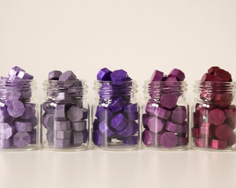 150/70 Sealing Wax Beads, Pearlescent Purple Sealing Wax Beads, Sealing Wax for Wax Stamps, Sealing Wax for Envelopes or Wedding Invitations