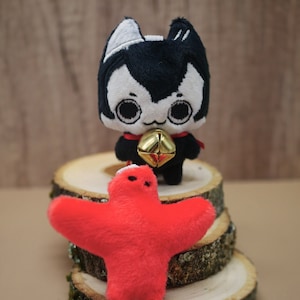 izutsumi and familiar dungeon meshi handmade plush keychain