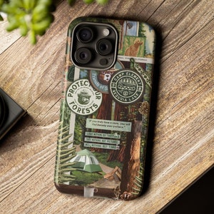 Camping Phone Case, Camping and travel Aesthetic, National Parks iPhone 15 14 13 12 11 Pro Max 8 Plus X, Samsung Galaxy S23 S22 S20 Ultra