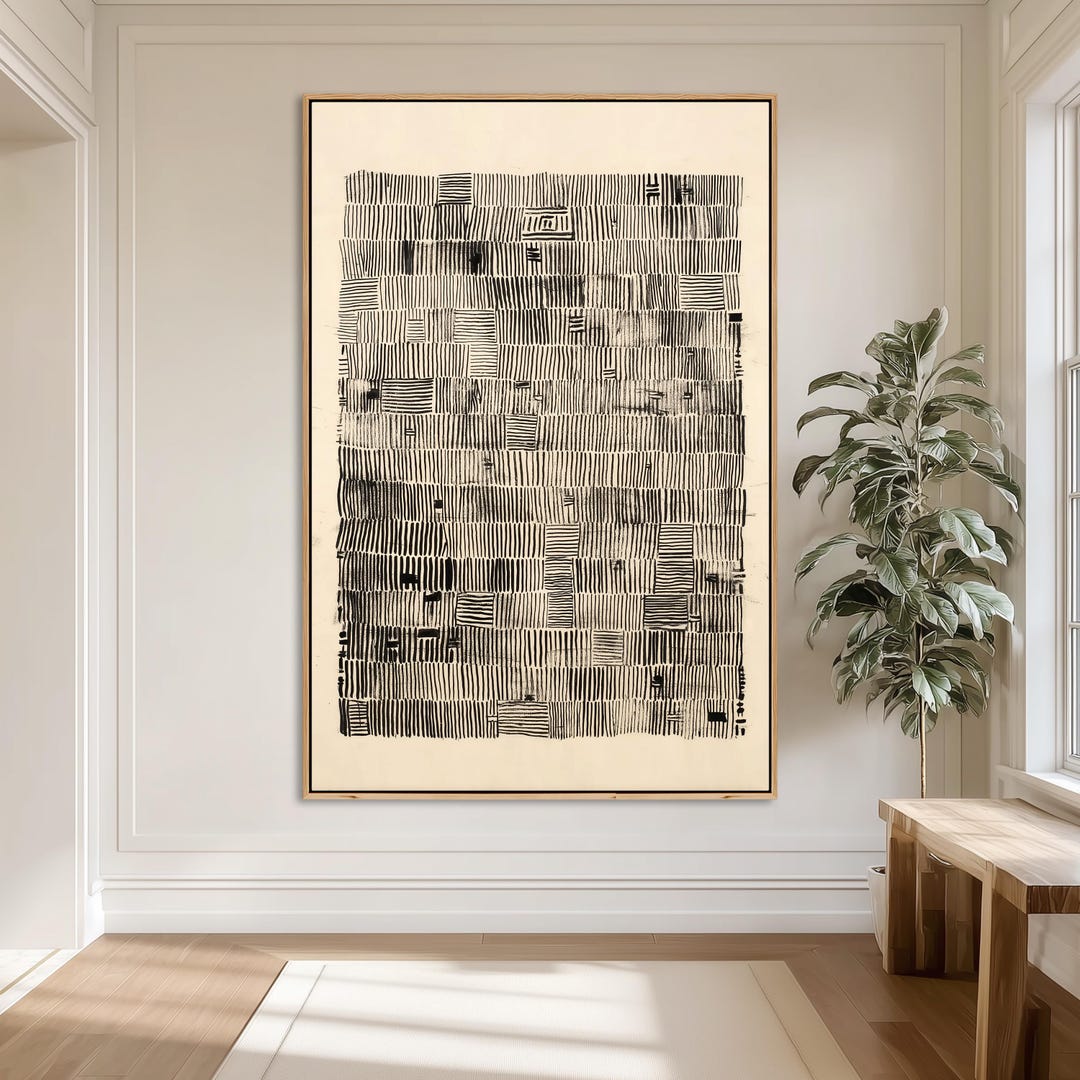 Wabi Sabi Abstract Canvas Print | Japandi Minimalist Wall Art (framed ...