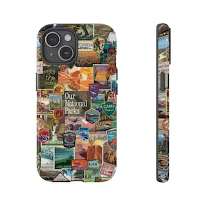 National Parks Phone Case, Camping and travel Aesthetic, iPhone 15 14 13 12 11 Pro Max 8 Plus X, Samsung Galaxy S23 S22 S20 Ultra