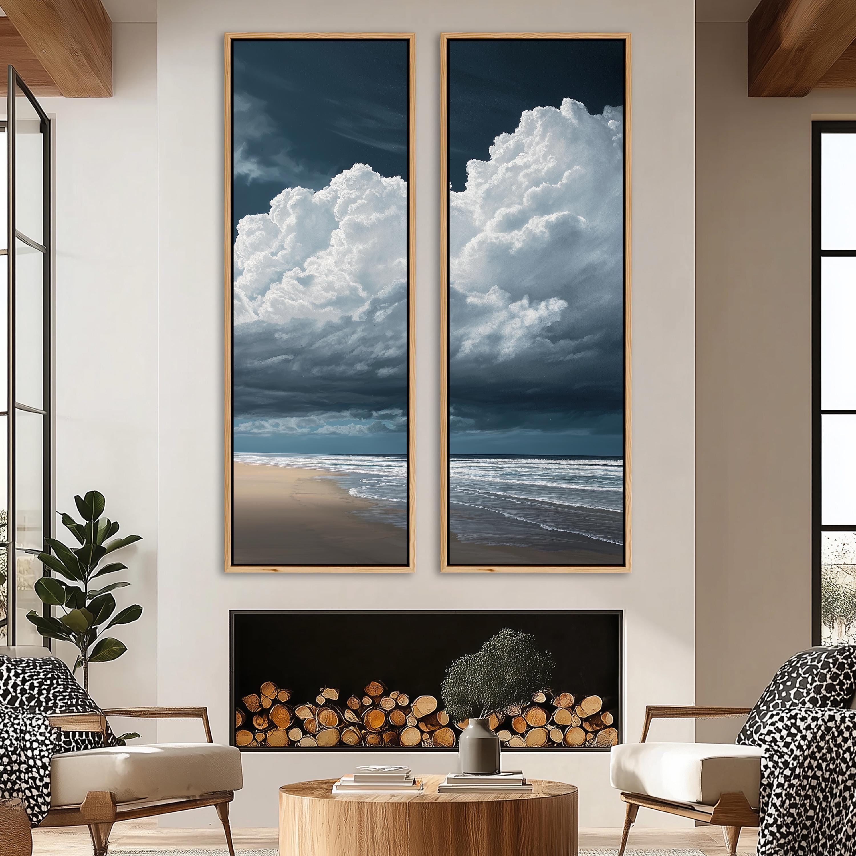 X Large Ocean Picture Navy - Etsy