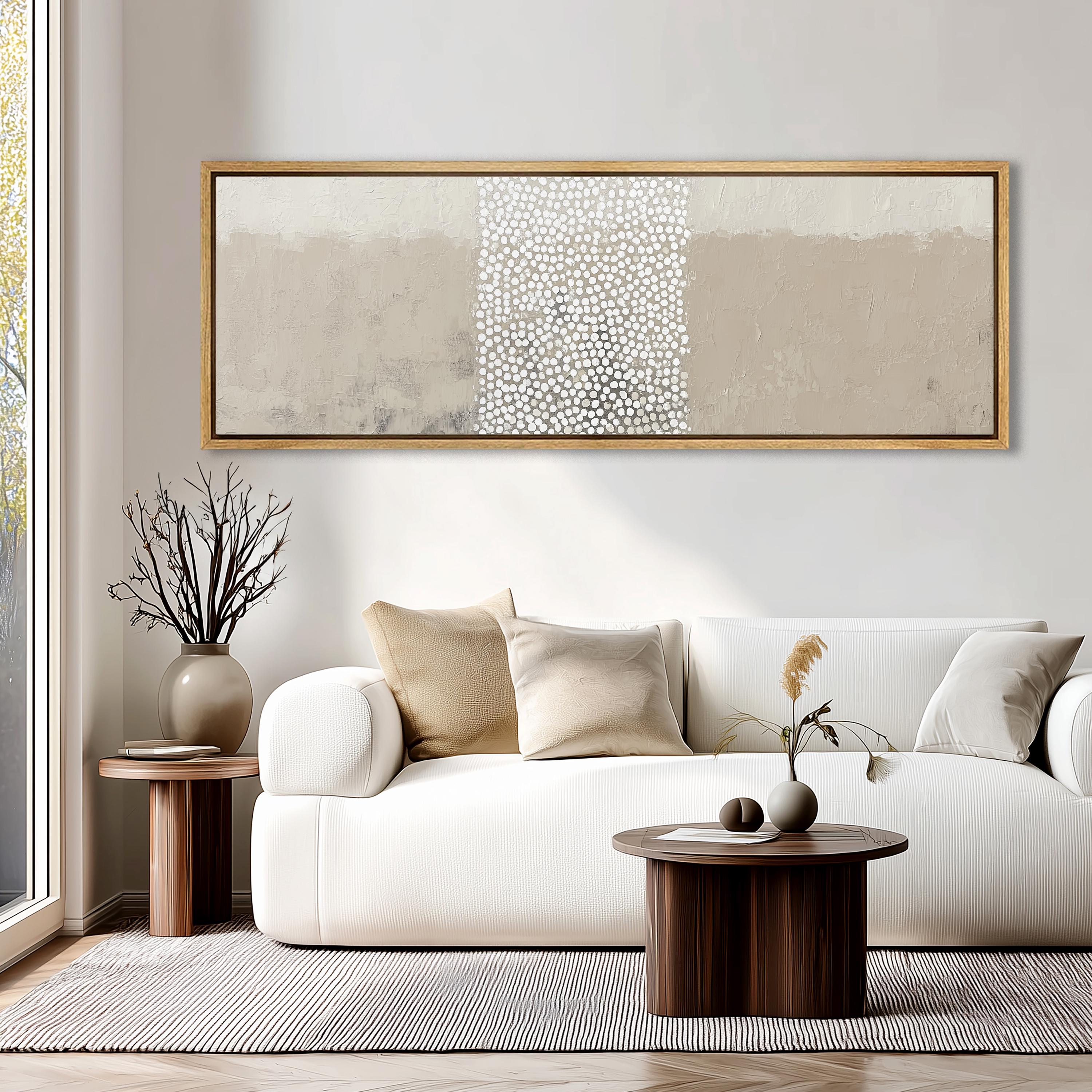 Wabi Sabi Minimalist Abstract Wall Art - Framed Canvas Print - Etsy