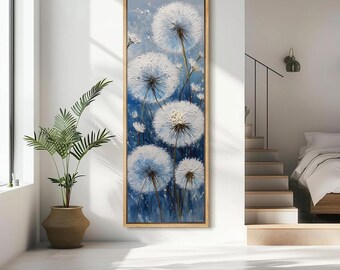 Large Dandelion Canvas Print: Floral Wall Art Decor