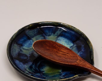 Handmade Midnight Spoon Rest