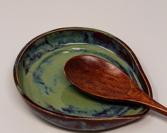 Handmade Ceramic Spoon Rest for Kitchen