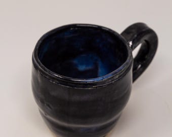 Rustic Hand-Thrown Stoneware Cup