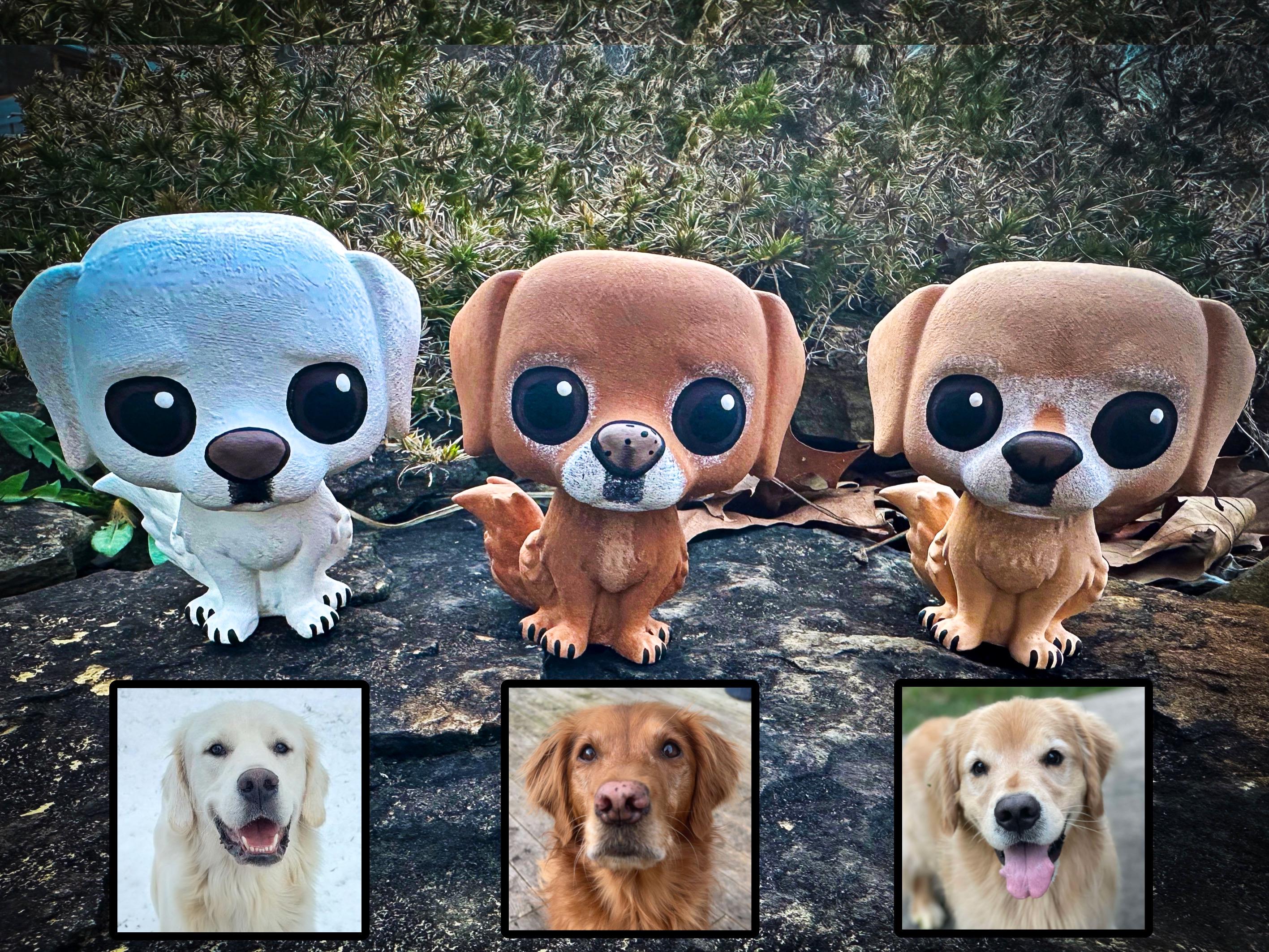 Custom Golden Retriever Figurine, Golden Retriever Art, Dog Painting, Pet  Memorial, Dog Art, Cartoon Pet Art, Gifts for Dog Lovers, Goldens - Etsy, image size:2833x2125