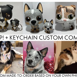 Pop + Keychain Pet-Dog-Cat Combo