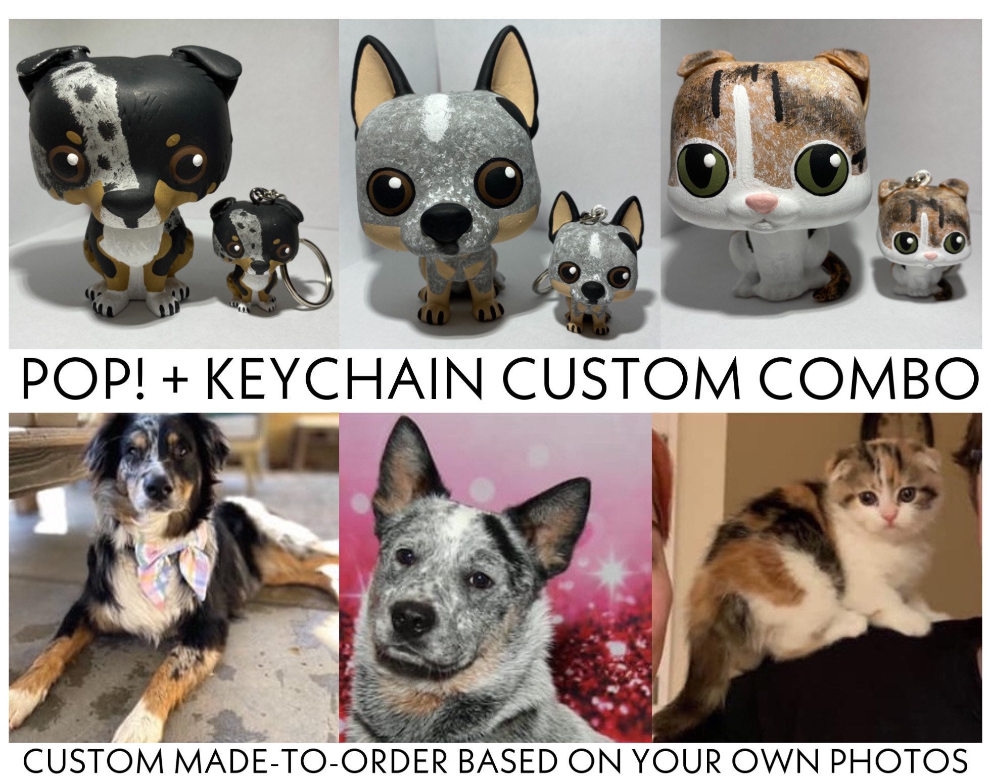Pop + Keychain Pet-Dog-Cat Combo