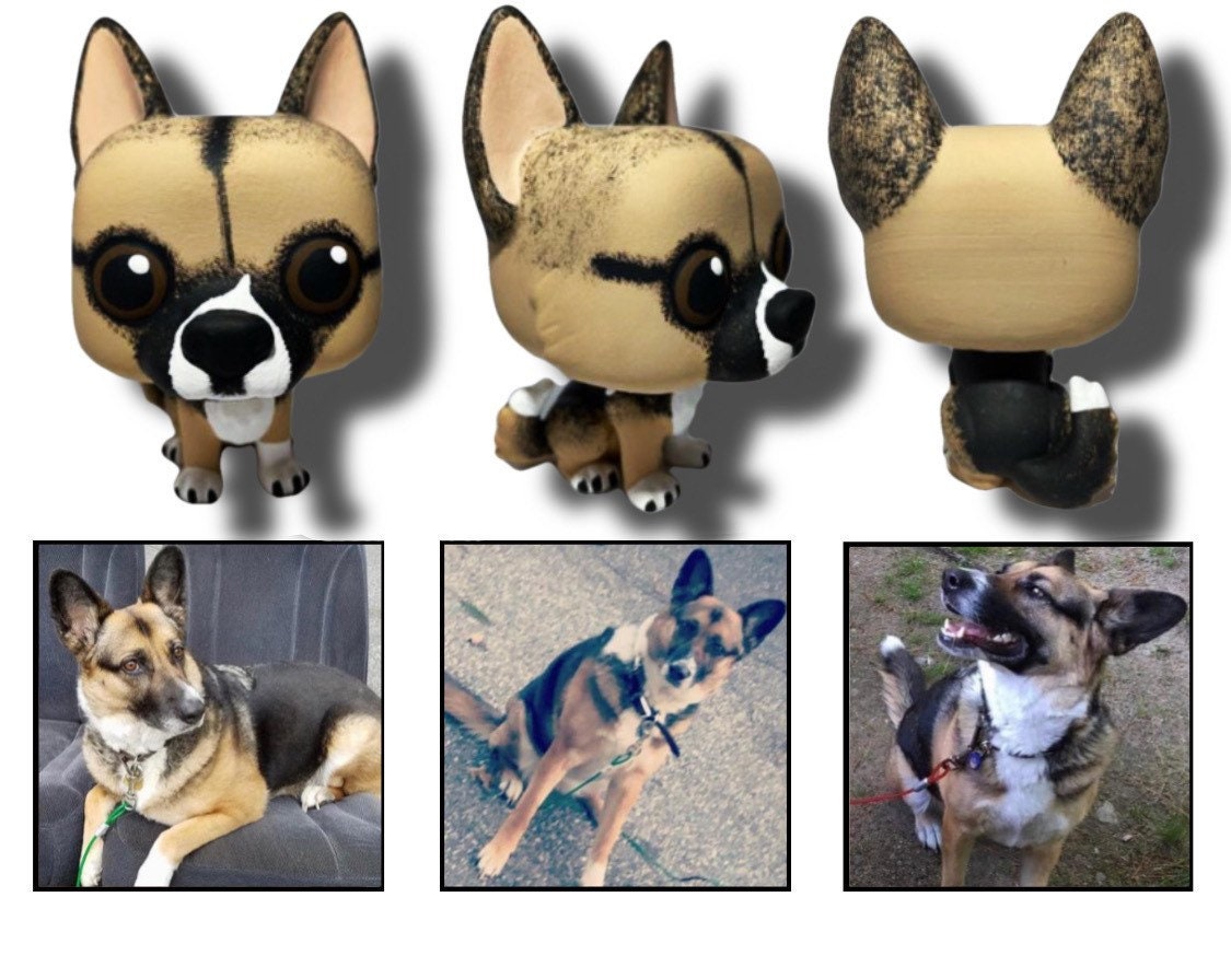 STL file Funko Pop German Shepherd Dog German Shepherd Pets 🐕・3D