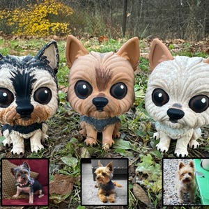 yorkie figurine, yorkshire terrier, yorkie dog, yorkie lovers, yorkie art, pet memorial, dog figurines, custom pet art