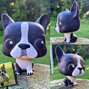 boston terrier figurine, boston terrier lovers, tuxedo dog, boston dog, pet memorial, boston terrier gifts, dog painting