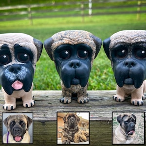 custom english mastiff figurine, mastiff art, big dog, mastiff painting, english mastiff owners, pet memorial, custom dog art, mastiffs