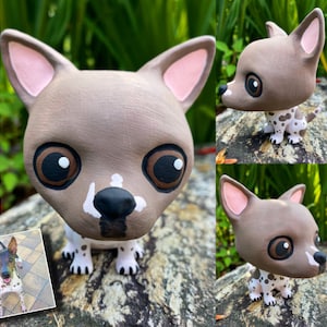 american hairless terrier figurine, aht, hairless dog, naked dog, pet memorial, cute dog, hairless terrier, rat terrier
