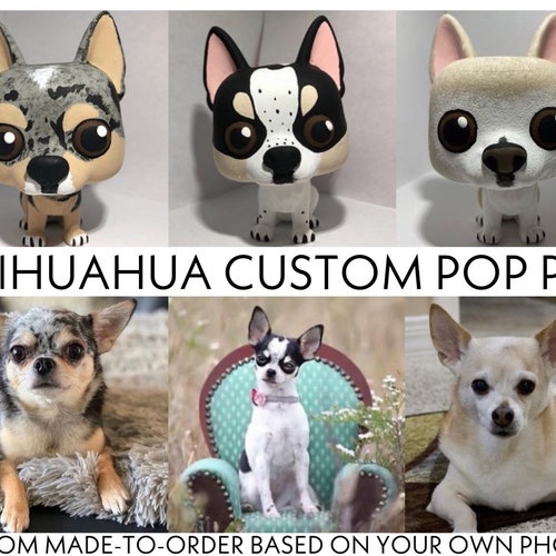 Chihuahua Custom Pop Pet Funko Pop Art 