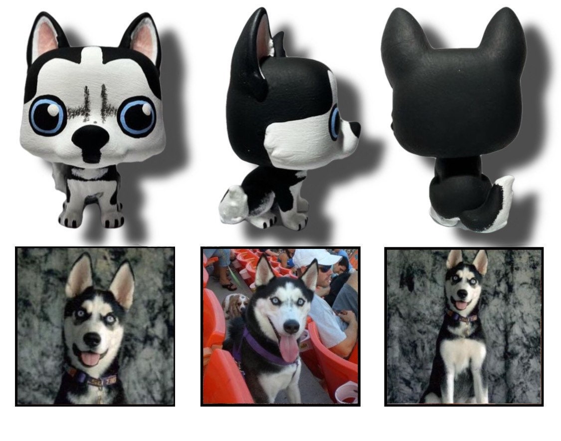 Husky Pop Pet Custom Funko Pop Siberian 