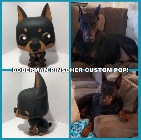 Doberman Pinscher Custom Funko Pop Dog 