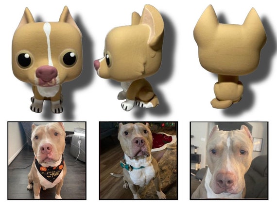 Synlig politiker hellig Bully Breed Pop Pet Custom Funko Pop Pitbull Art Bully - Etsy