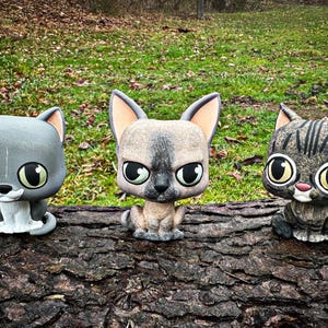 custom cat figurine, gifts for cat owners, pet memorial, sphynx cat, cat painting, cat art, kitty lovers, kittens, cartoon cat art, cat love