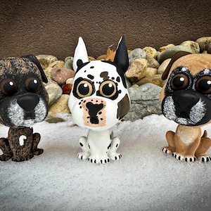 custom great dane figurine, great dane art, dog painting, pet memorial, great dane painting, dog figurine, cartoony dane, great dane lovers