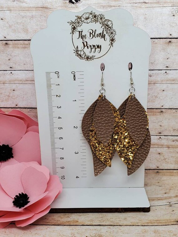 How to Make Faux Leather Earrings with a Cricut - Craft with Sarah