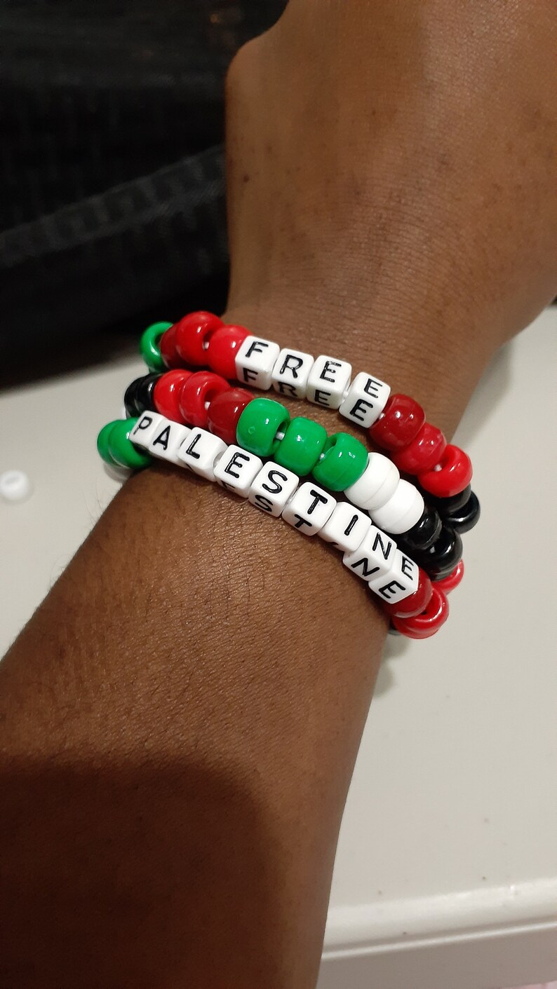 Palestine Bracelet Pack, Palestine Flag, Braceletnset, Elastic