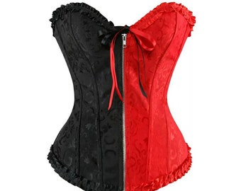 zipper corset top