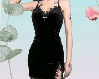 gothic mini dress