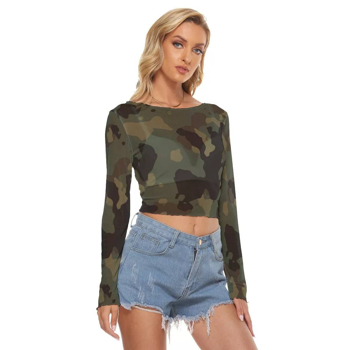 Camo Crop Top -  UK