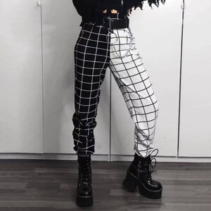Two tone checkered pants Clearance