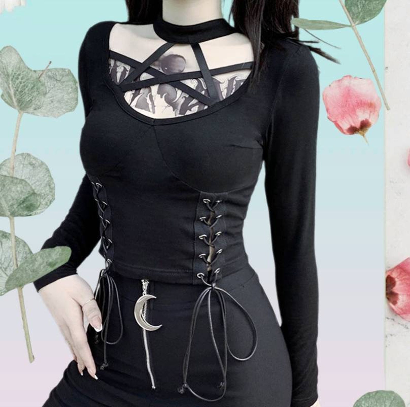 pentagram halter top