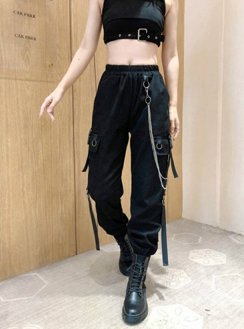 goth cargo pants