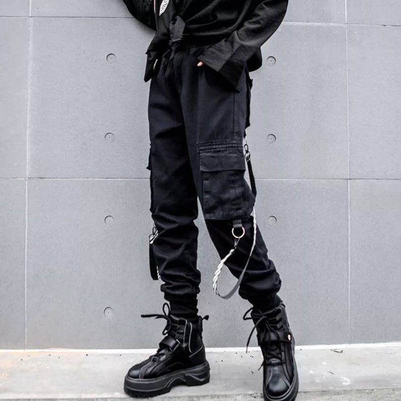 goth jogger pants
