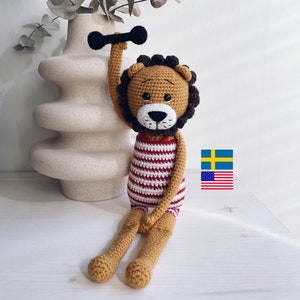 Crochet Pattern Joel the circus lion - PDF digital pattern