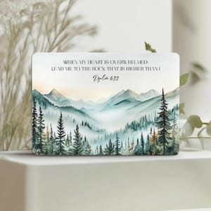 Psalm 61:2 MacBook Air 15 inch 13 Case Neo Pro 16 14 M5 M4 M3 M2 M1 Bible Verse Nature Hard Cover 2026 2025 2024 A3404 A3428 A3240 Inspiring