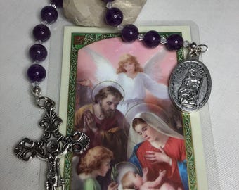 St Andrews Amethyst Christmas Novena Chaplet,  Christmas Novena, Advent Prayer, Begins November 30th