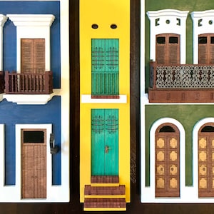 La Casa Estrecha; Calle Tetuán, Old San Juan, Puerto Rico - 9.25&quot; x 2.25&quot;