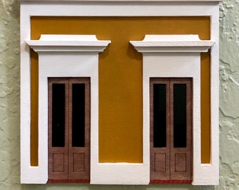 Casita Calle Fortaleza, Old San Juan, Puerto Rico - 5.5" x 5.5"