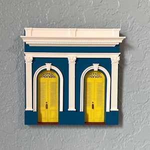 Casita Calle Sol, Old San Juan, Puerto Rico - 5.75&quot; x 5.5&quot;