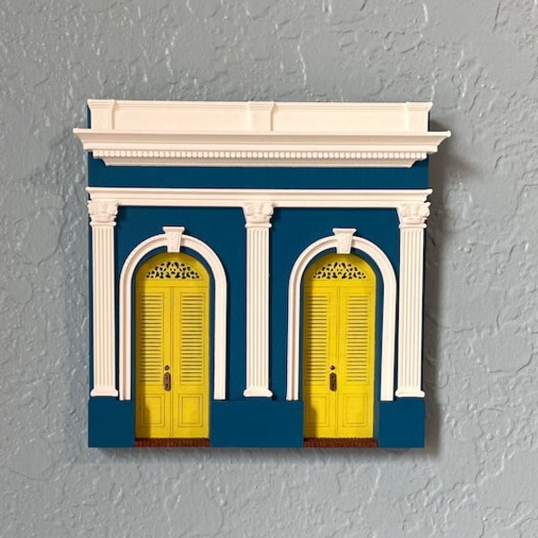 Casita Calle Sol, Old San Juan, Puerto Rico - 5.75" x 5.5"